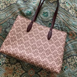 Spade flower coated canvas all day large tote